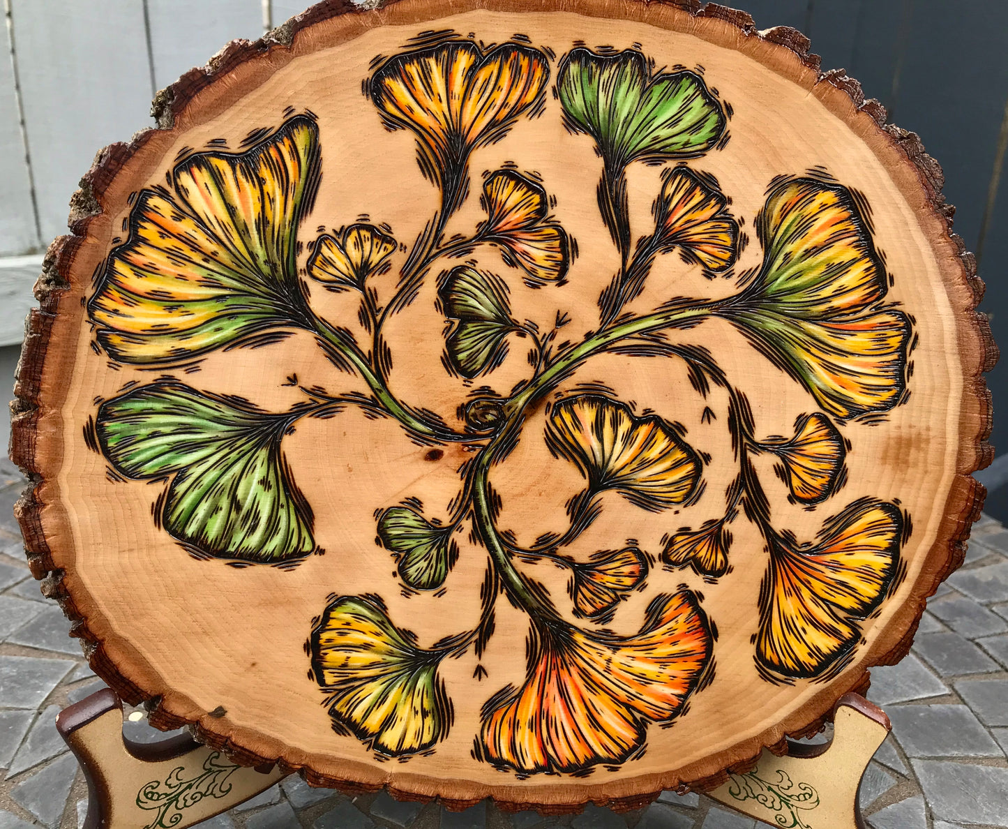 Ginkgo Woodburning