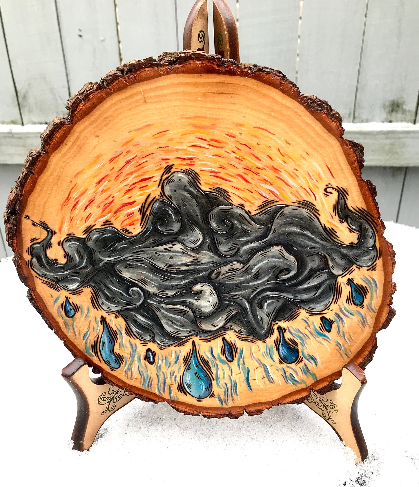 Medium cloud Woodburning